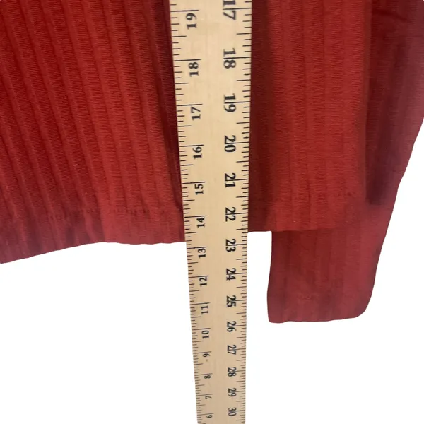 Bella Seamless Women's Size Medium Rust Orange Shapewear‎ Long Sleeve Top - Image 7