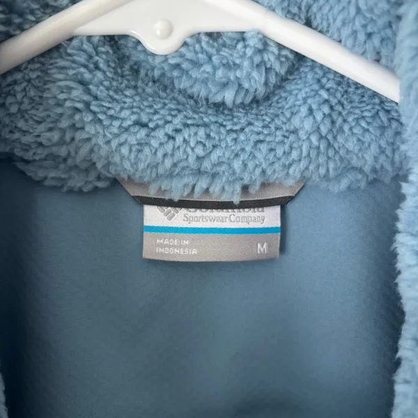 Columbia Painted Sky EXS Fleece Vest Blue Full Zip Outdoor Warm Activewear - Image 4