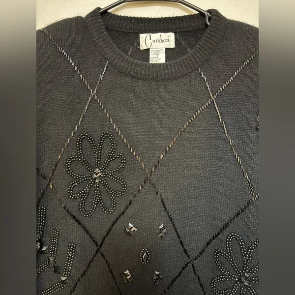 Vintage Carducci‎ Lambswool Blend Sweater Dress Size Small - Image 2