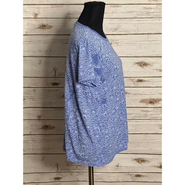 Marine Layer Swing Crew classic light blue/white short sleeve t-shirt Size Small - Image 5