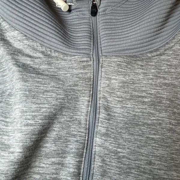 ASICS Womens Size Large Gray D1 Quarter Zip Hoodie Pullover Athletic Running Top - Image 14