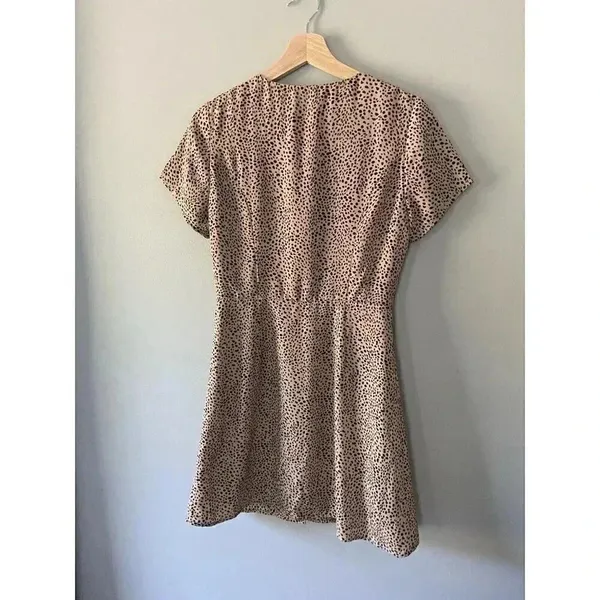 Mod Ref Cheetah Black & Brown Animal Print w/‎ lining A-line dress Size S Small - Image 6