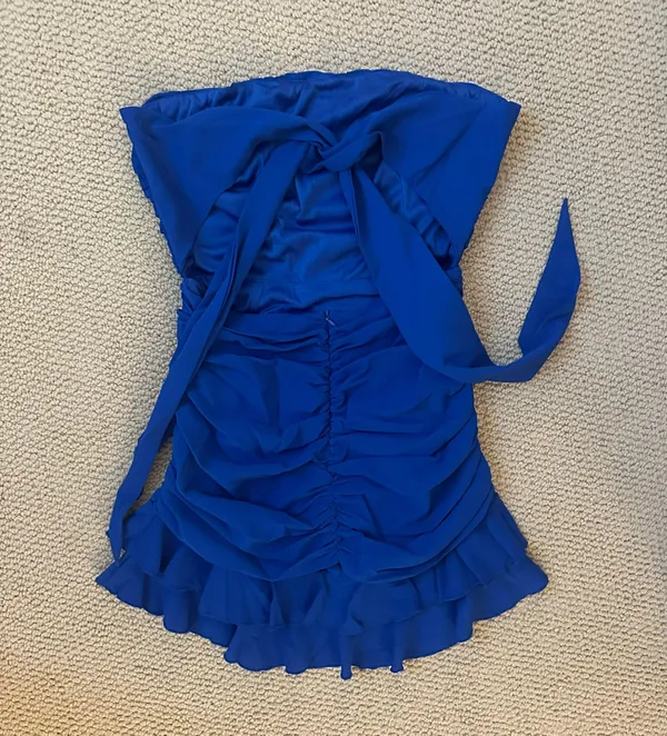 Lucy in the Sky Sleeveless Blue Dress - Image 2