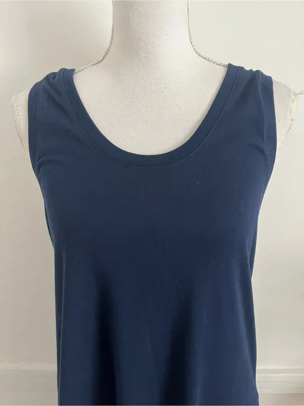 Pact • Sleeveless Navy Maxi Dress - Classic Scoop Neck - Image 3