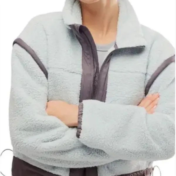Free People Courtside Visit > Fleece- Ice Flow Combo..Size Large - Image 2