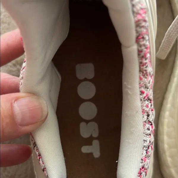 Adidas Women's Ultra Boost Pink and White Sneakers - Image 6