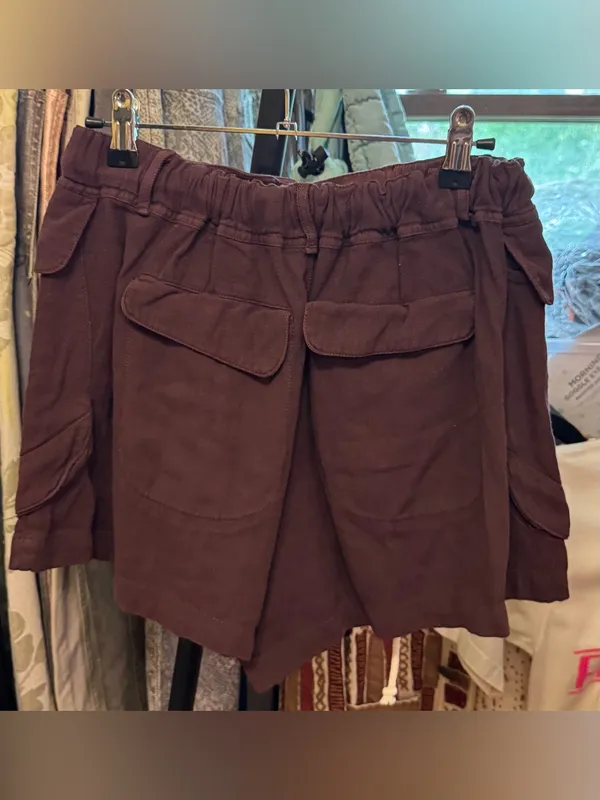 NWT Free People Off-Shore Utility Shorts - chocolate brown - XS - Image 10