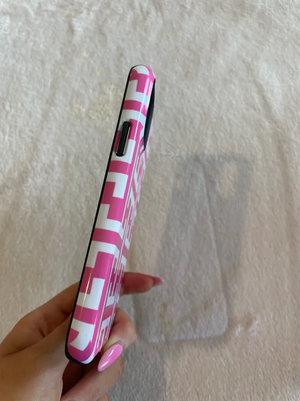iPhone 12 preppy pink phone case - Image 2