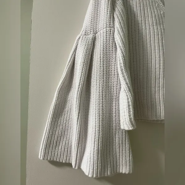 Damsel Cotton Pullover Sweater in White Size S - Image 4
