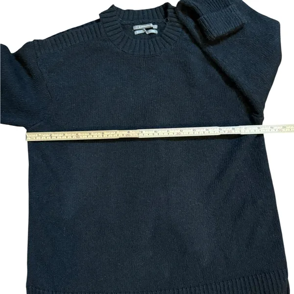By Anthropologie Off-the-Shoulder Black Sweater Cozy‎ Knit Minimalist Sz S - Image 5