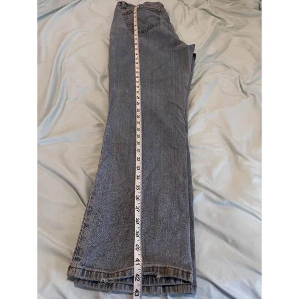 VTG Y2k Levi's 550 Jeans Women 18M Light Wash Relaxed Bootcut Grunge Streetwear - Image 4