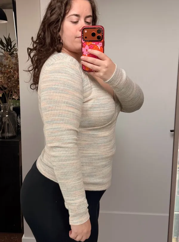 Madewell Knit Wrap Top - Image 3