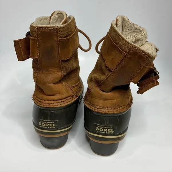 Sorel winter fancy lace up boots duck‎ boots size 8.5 - Image 8