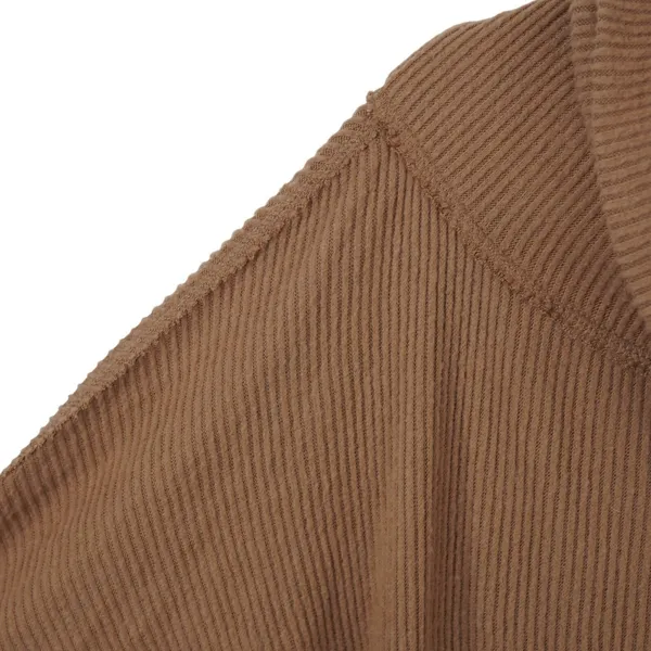 We The Free Womens Ribbed Brown Cowl Neck Long Sleeve Sweater‎ Size XL Boho - Image 6
