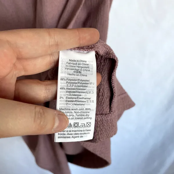 Madewell dusty rose‎ faux wraparound minidress women's size S summer sundress - Image 5