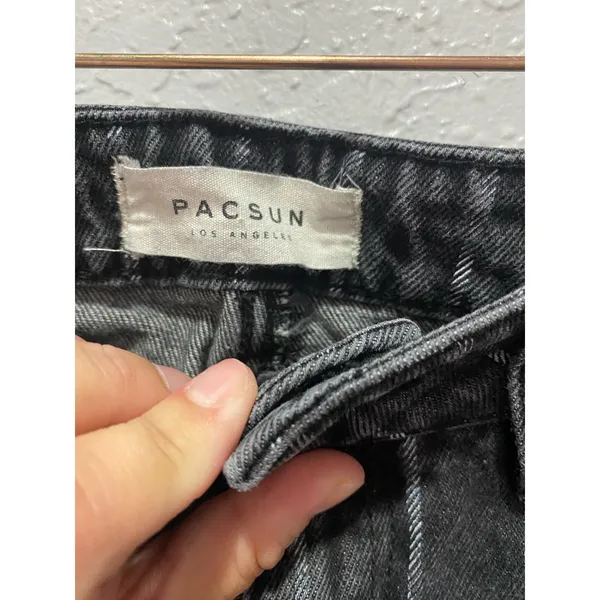 Pacsun Striped Straight Leg Mom Jeans Size 27 - Image 8