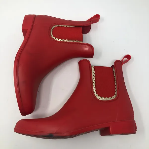 Jack Rogers Sallie Slip-On Red Rain Booties - Image 4