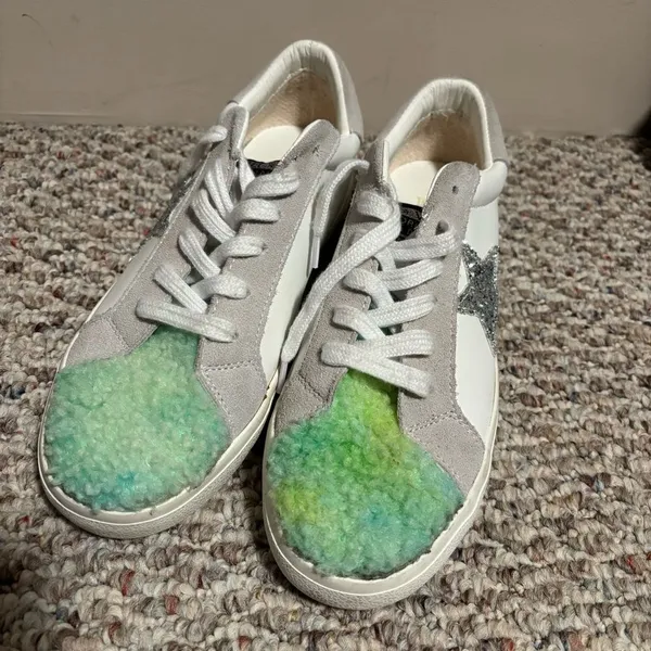 Vintage Havana Zoey Faux Shearling Trim Sneaker Size 11 - Image 3