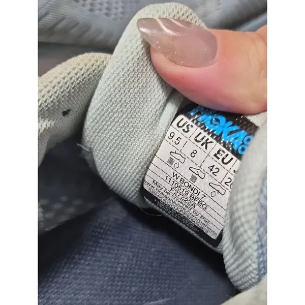 Hoka-one-one Women's Blue and Grey Trainers - Image 2
