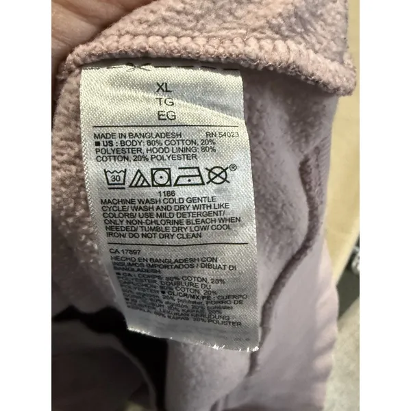 Old Navy‎ Unisex Mauve Tie Dye Hoodie Sweatshirt Athleisure Size XL - Image 3