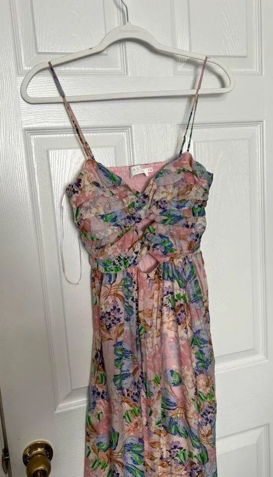 Revolve ASTR the Label Emine Dress in Pink & Blue Floral - Image 12