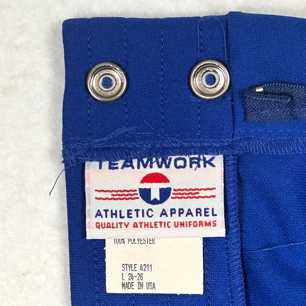 Vintage Retro Gym Shorts Womens XS‎ XXS Teamwork Athletic 80s Blue USA Made NWOT - Image 6
