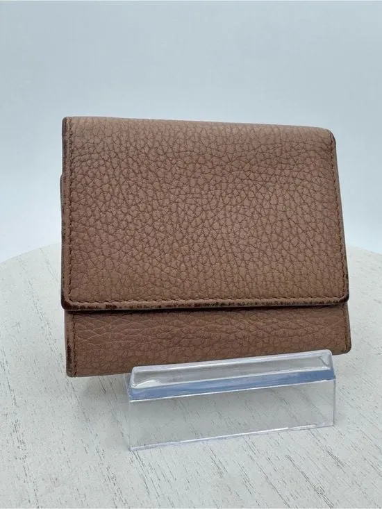GUCCI GG Marmont dusty rose pebbled leather trifold compact Wallet - Image 2