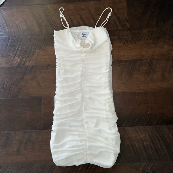 White Princess Polly Mini Dress - Image 2