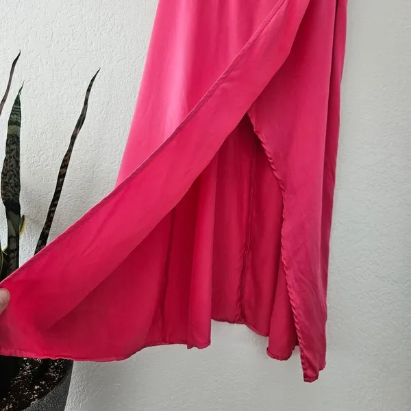 Reformation Silk Marguerite Midi Dress‎ in Pink Size 2 Formal - Image 6