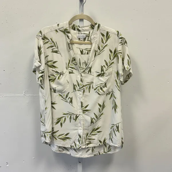 Piyama Maggie Pajama Set Olive Leaf Matching Set Medium White Green Loungewear - Image 3