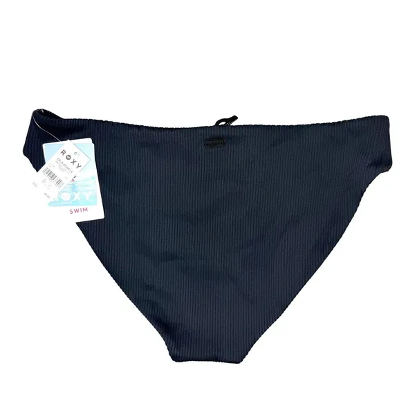 NWT Roxy Love The Comber Ribbed Bikini Bottom Black Hipster Swim Medium - Image 3