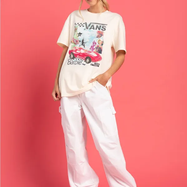 VANS x Barbie Retro Limited Edition Oversized Tee NWT Medium-Limited Edition - Image 4
