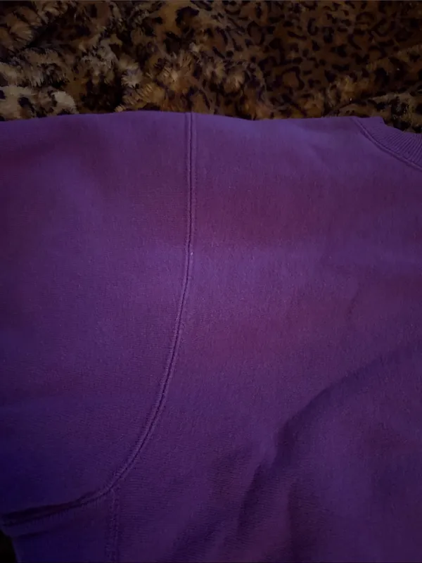 💜😍🔥 Most Amazing Vintage Oversized Champion Purple Crewneck Sweatshirt - Image 8