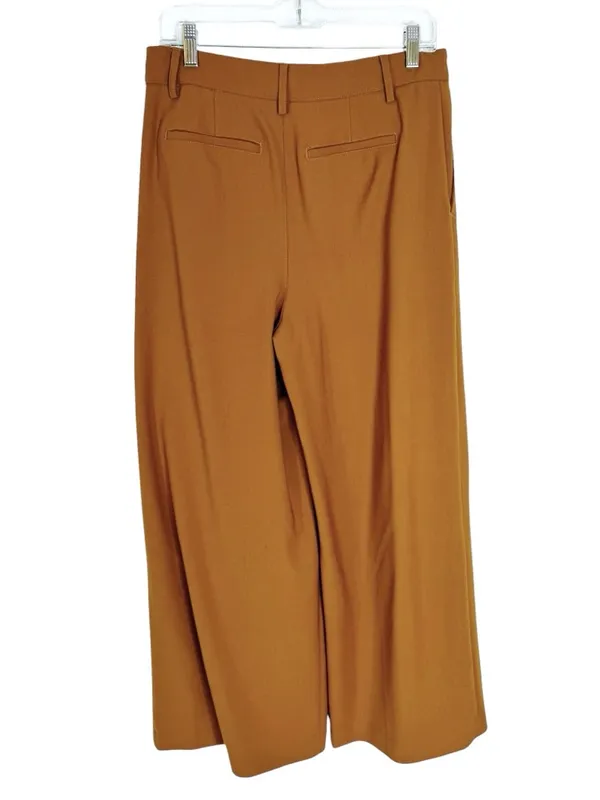 Madewell Wool Blend The Harlow Superwide-Leg Trouser Pant Camel Size 4 - Image 7