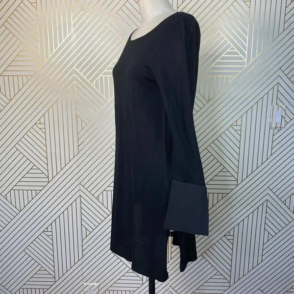 Jarbo Black‎ Merino Flared Sleeve Sweater Dress - Image 5
