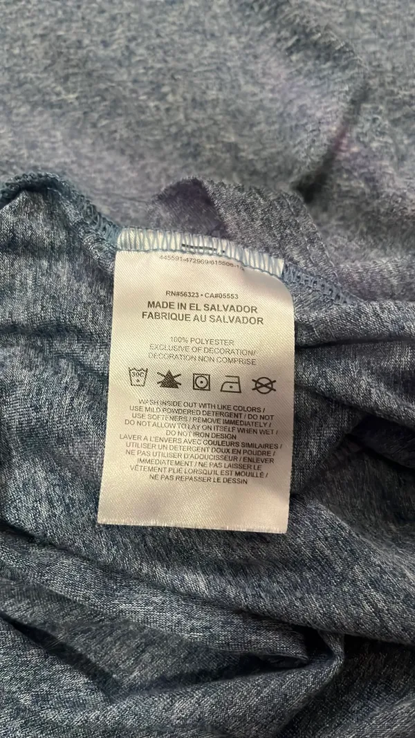 Nike Blue Athletic Tee Heathered - Image 4