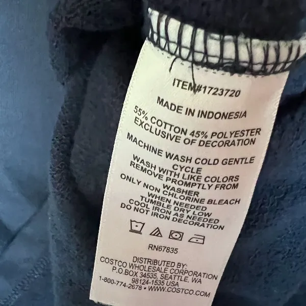 Nautica Navy Quarter-Zip Pullover‎ size medium preppy office modest - Image 2
