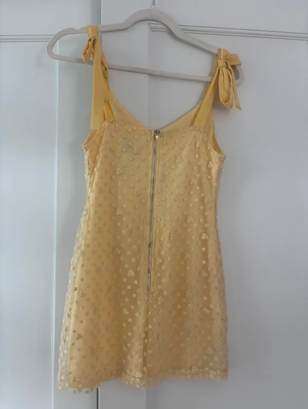 Blue Rain yellow mini dress - Image 3