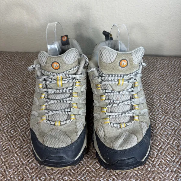 Merrell Womens Moab Ventilator Taupe Continuum Vibram Hiking Trail Shoes Sz 8.5 - Image 3
