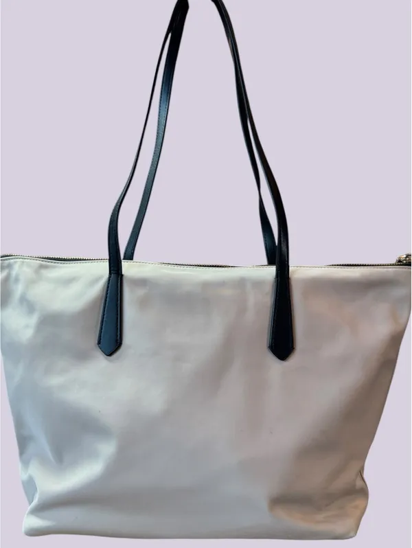 Kate Spade Tan and Black Large Zip Tote - Image 3