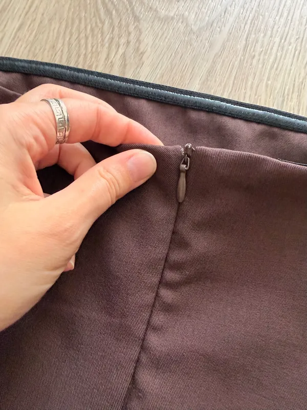 Chocolate Brown Satin Strapless Ruched Going Out Top - Image 4