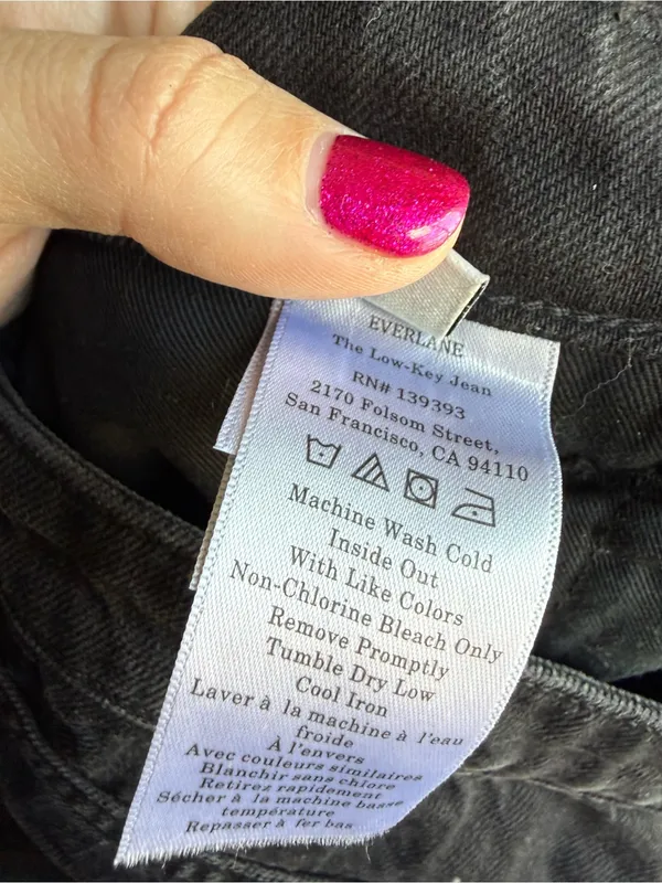 Everlane The Low-Key Jean Black Size 28R - Image 6