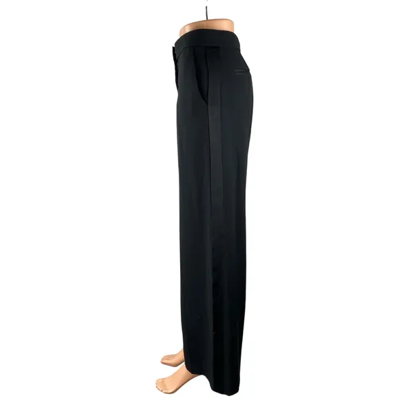 Aritzia Ten Women's Black High Waisted Wide Leg Baggy Trousers Pants Size 2 - Image 3