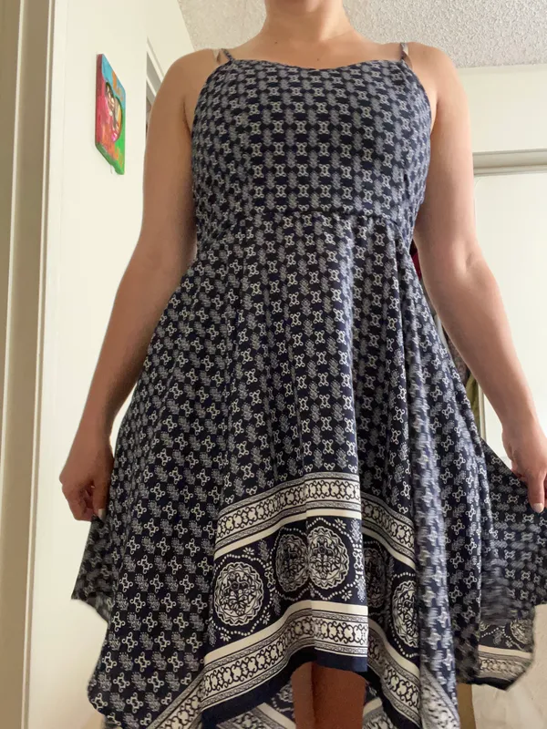 Greek Boutique Sundress Blue Size M - Image 4