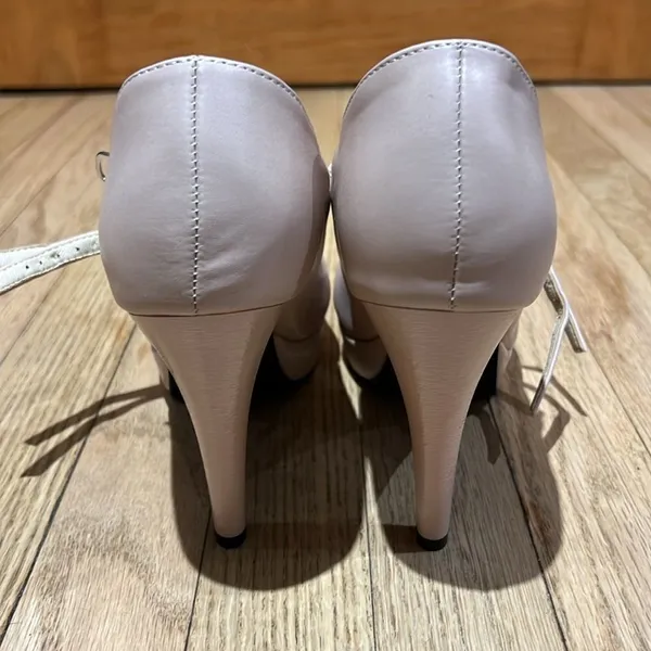 Enelauge Women’s Pink High Heeled Mary Jane Shoes Size 39 Like New - Image 9