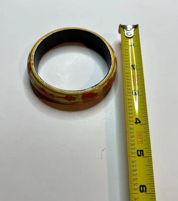 Womens Bangle Bracelet Yellow And Orange - Image 3