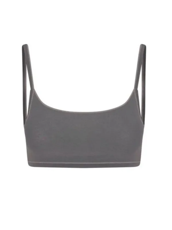 Skims Washed Jersey Square Neck Bralette Ash Multi Size 2X 3X modal - Image 2