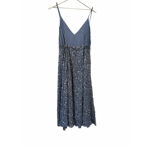 NWT ASOS Sequin Maxi Dress Blue Women’s Size 6 - Image 9