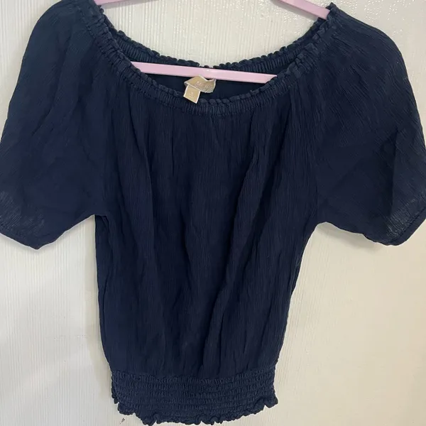 Michael Kors Navy Blouse - Image 2