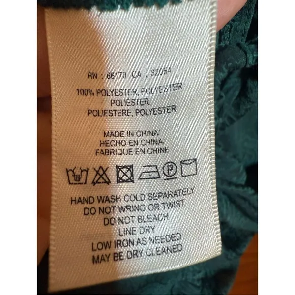 Anthropologie Maeve Almeria Emerald Green Paisley‎ Blouse Sz Small - Image 14